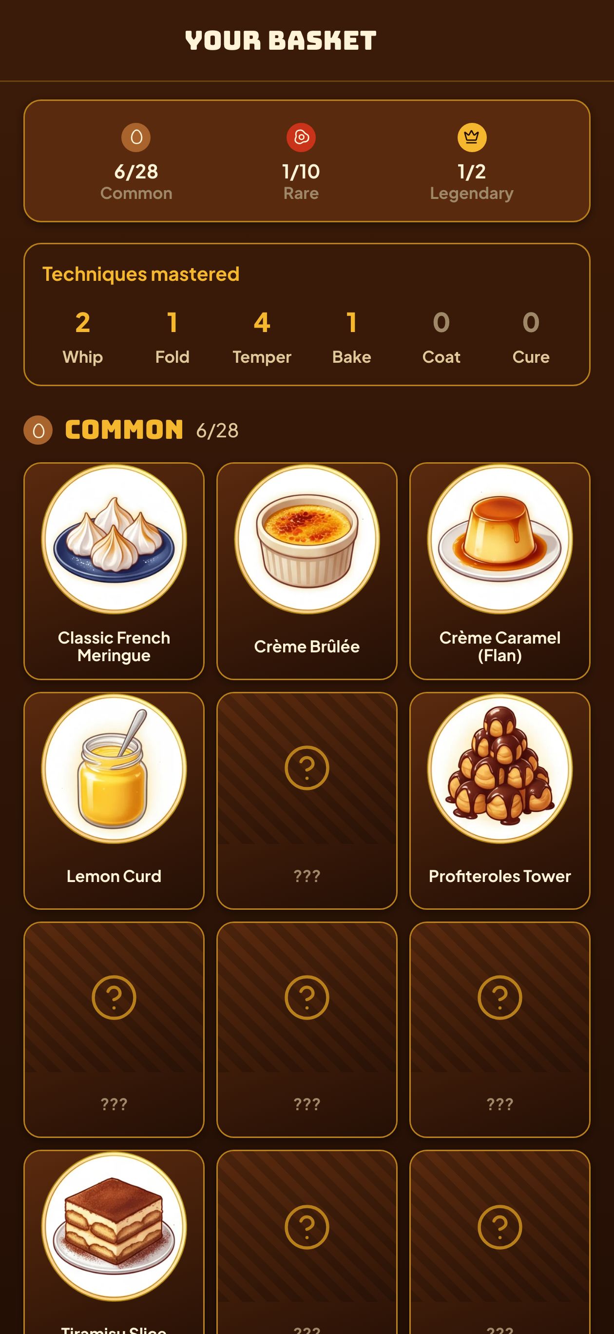 Your basket of recipes